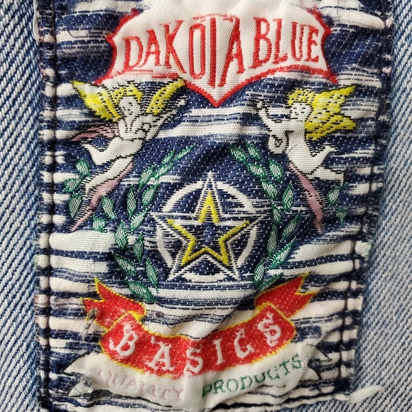 Rare 1990s Vintage Dakota Blue Basics Jeans HighRise Slim Light Wash size 11/12 - Picture 5 of 6